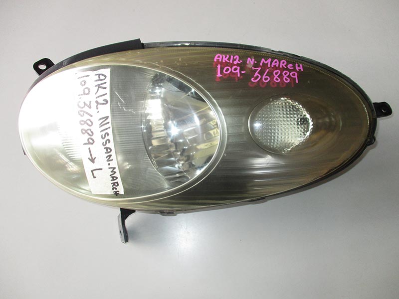 Used Nissan March HEAD LAMP LEFT